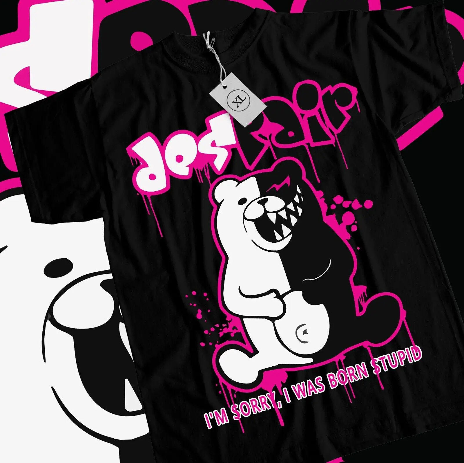 Фото Футболка Danganronpa Junko Komaeda Monokuma Despair Manga Monobear Hopes №1