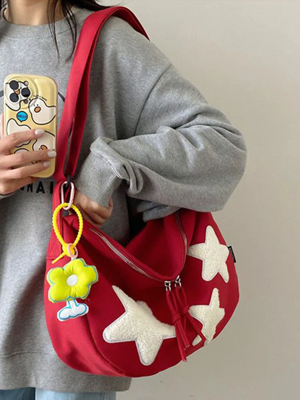 Сумка-мессенджер JIAERDI Star Y2k для женщин новинка 2023 милая Повседневная Холщовая