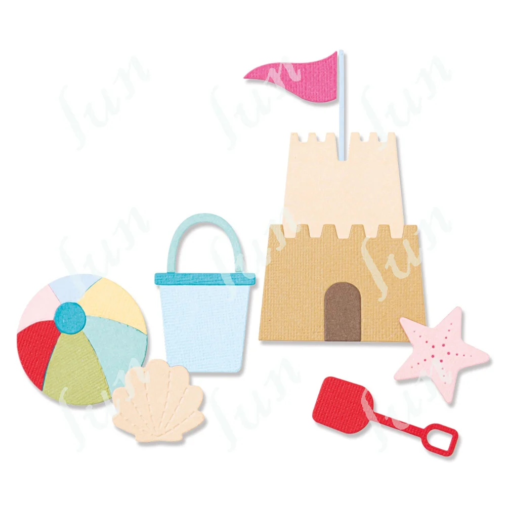 

Summer Shapes ball Castle Metal Cutting Dies Newest Arrival Handmade Diy Scrapbooking Photo Paper Card Coloring Decoration Mold