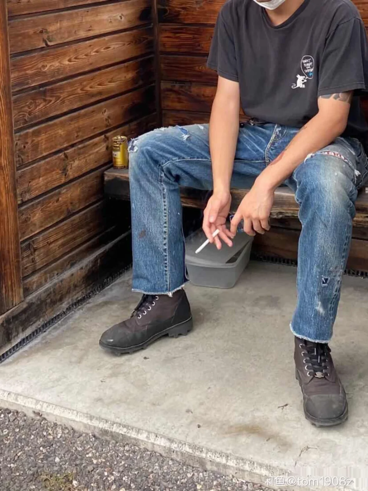 Фото [Розничная и оптовая продажа] VISVIM WMV 0021 PARCO JOURNEYMAN JM Washed Destroy Nine Point Jeans 071 №3