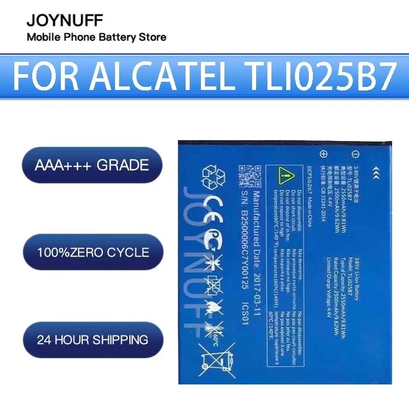 

New Battery High Quality 0 Cycles Compatible TLI025B7 For Alcatel a3 plus 5011a mobilphone extraposition Replacement Batteries