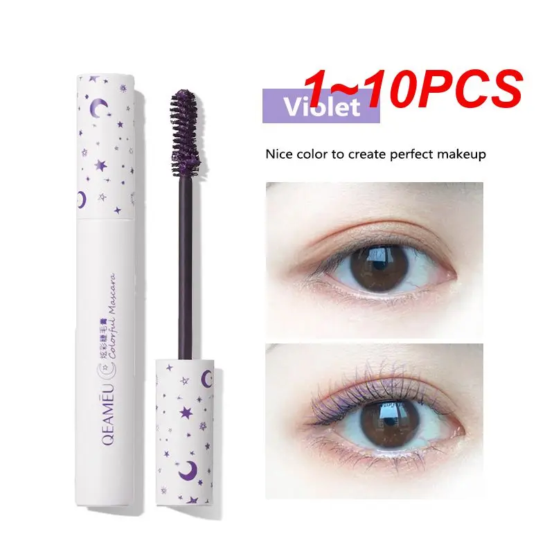 

1~10PCS New 4 Color Sexy Dazzle Lash Color Mascara Natural Roll Warped Four Colors Durable Finish-free Soft Mascara Eye Makeup