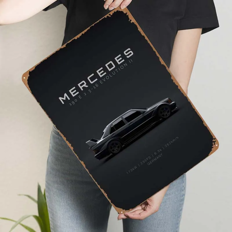 

Металлический знак Mercedes Benz 190E Evo II