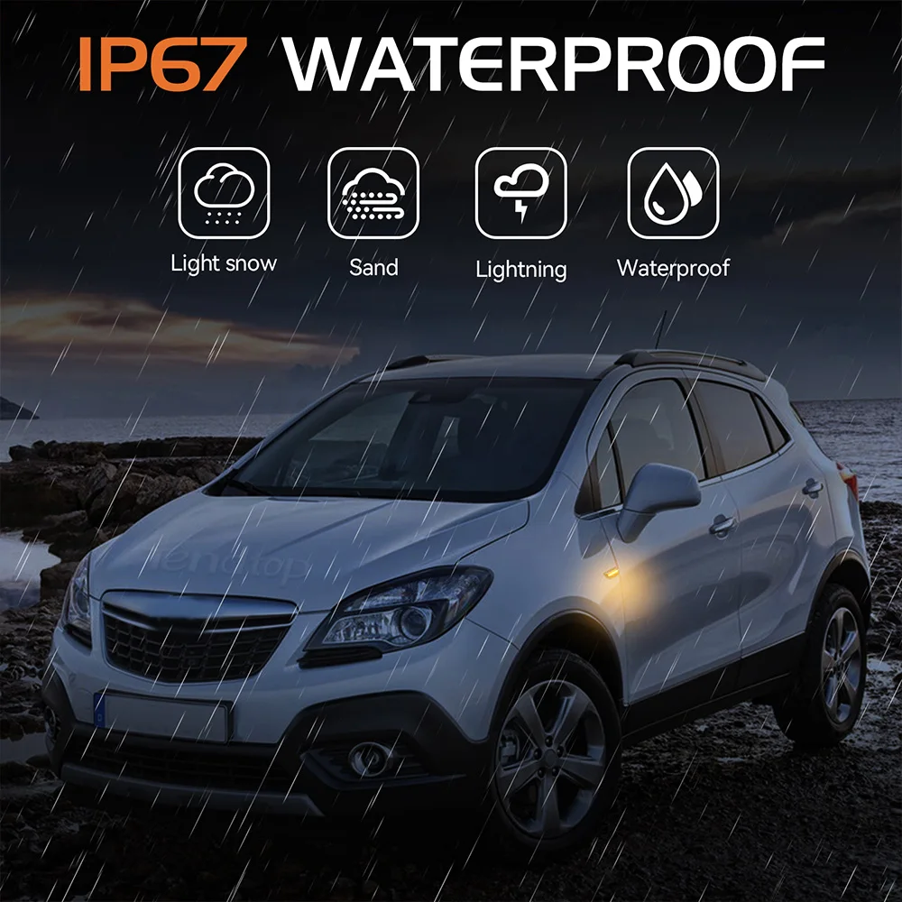 Последовательный мигающий светодиодный указатель поворота боковой габаритный