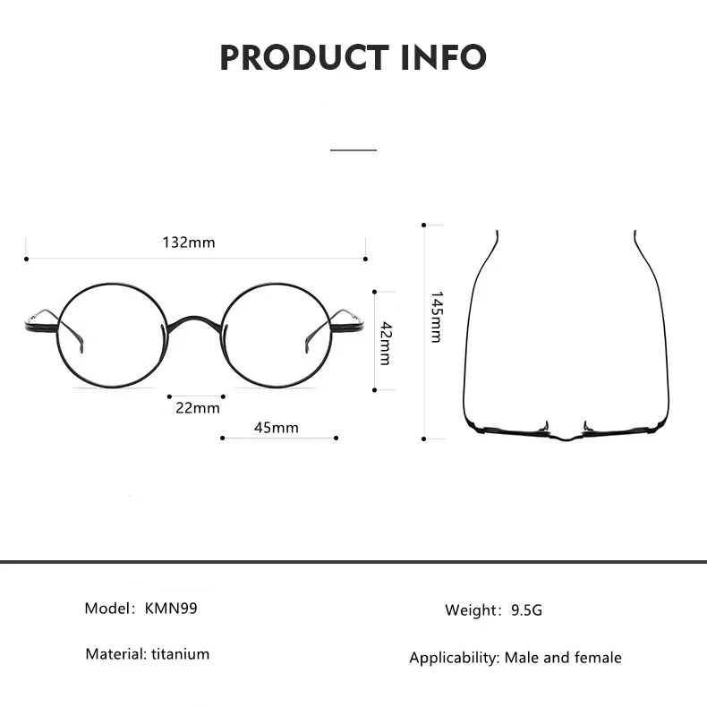 Японский стиль 9g Ultra-светильник винтажная маленькая круглая оправа из чистого