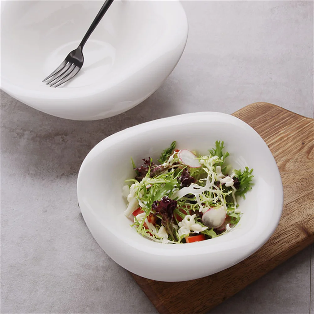 

Irregular Shapes Soup Hot Rice Bowls Heat-resisting Household Food Container Easy To Clean Durable Healthy Tableware For Kitchen