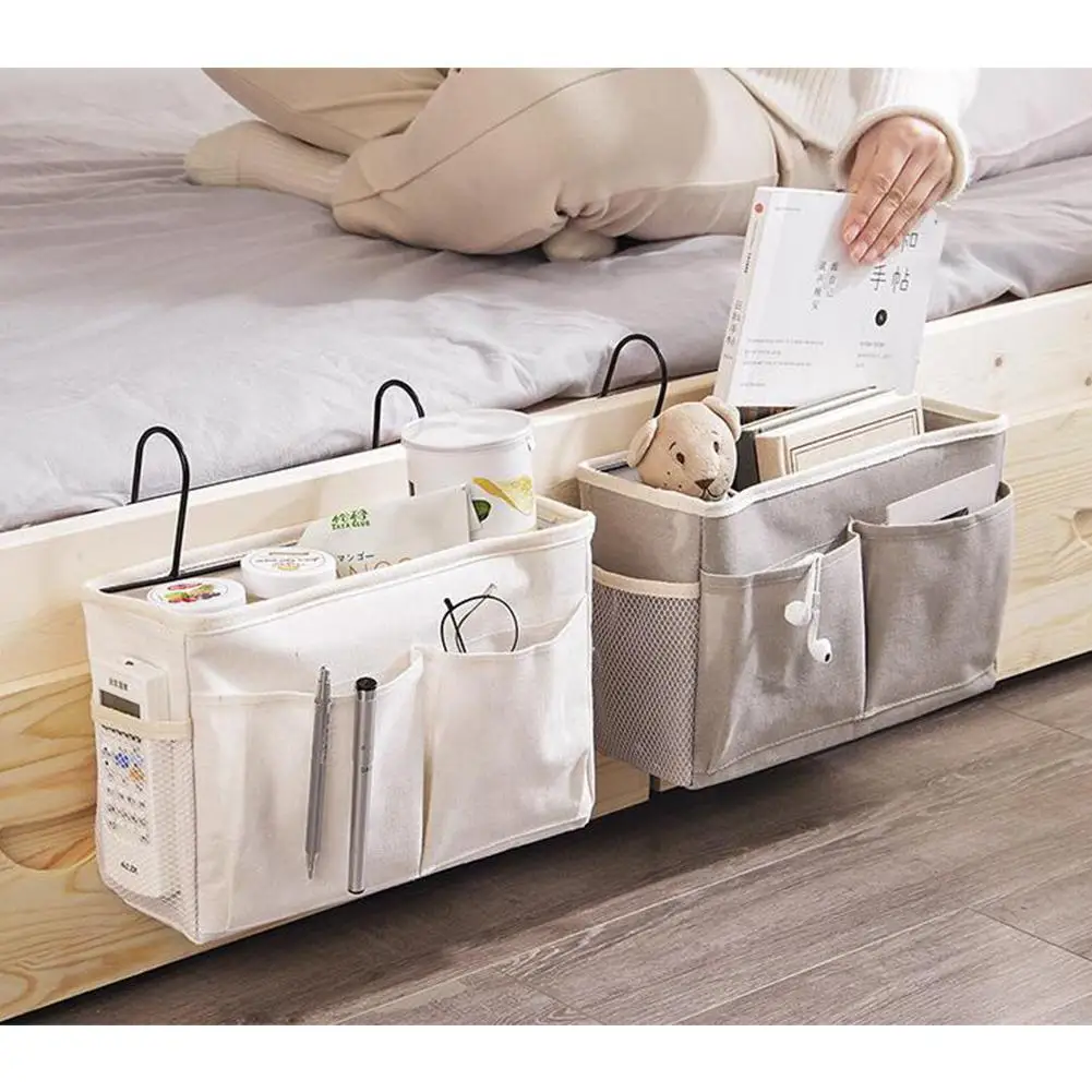 

Caddy Hanging Organizer Bedside Storage Bag for Bunk and Hospital Beds, Dorm Rooms Bed Rails