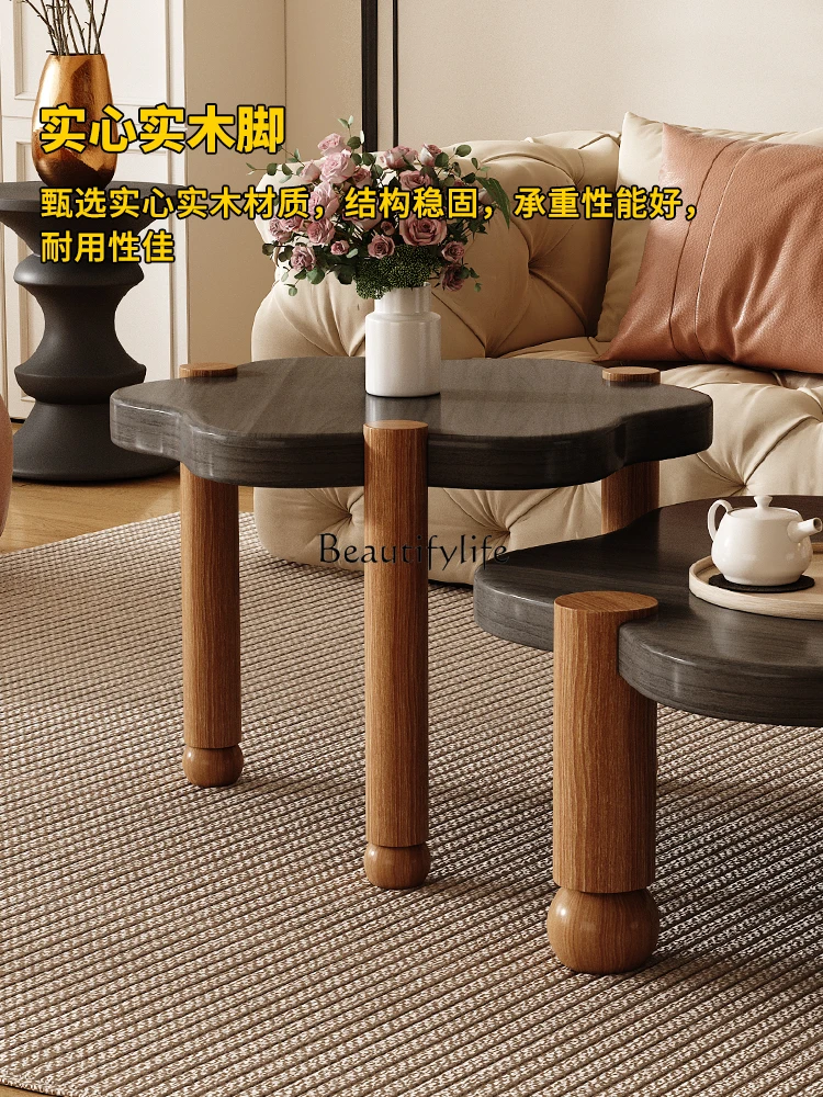 Средневековый ваби говорит кремовый ветер креативный журнальный столик с