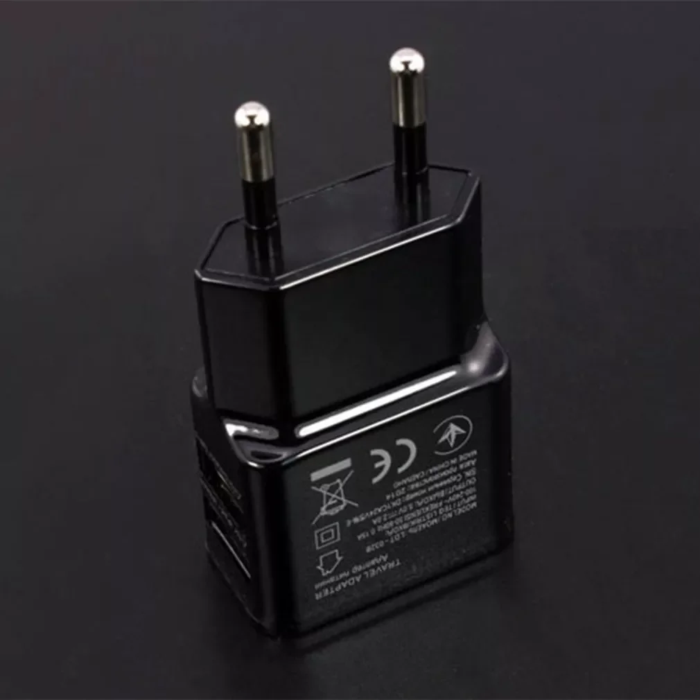 

1A Portable Dual USB Power Adapter Mobile Phone Charger Electrical Socket Travels Smart Matching Charger Adapter For Smartphone