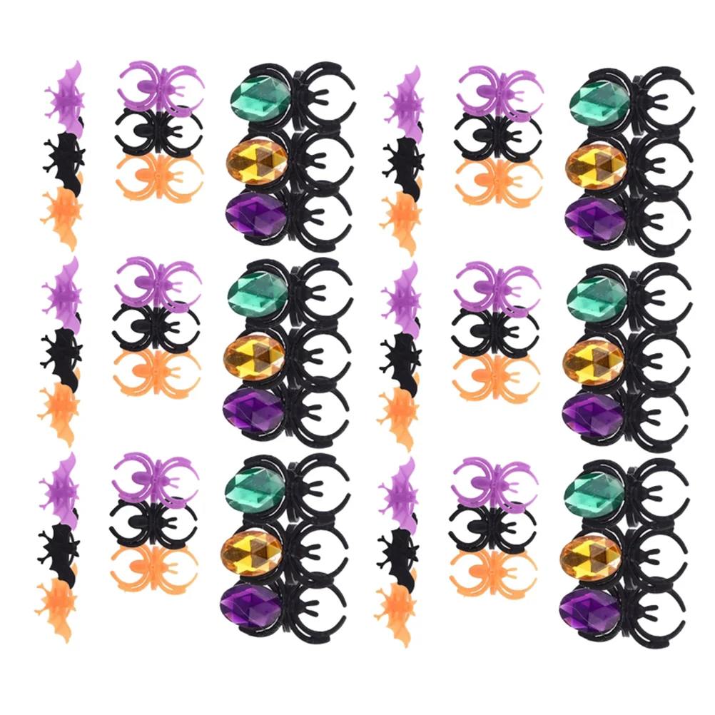 

60Pcs Ring Party Props Finger Ring Spider Rings for Kids Spiders Rings Finger Ring