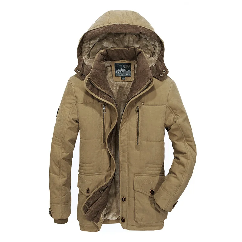 Fur Winter Men 2023 Collar Jacket Men Fashion Casual Warm Men Parka Coat Large Size Clothing Windproof Hooded Men Jackets