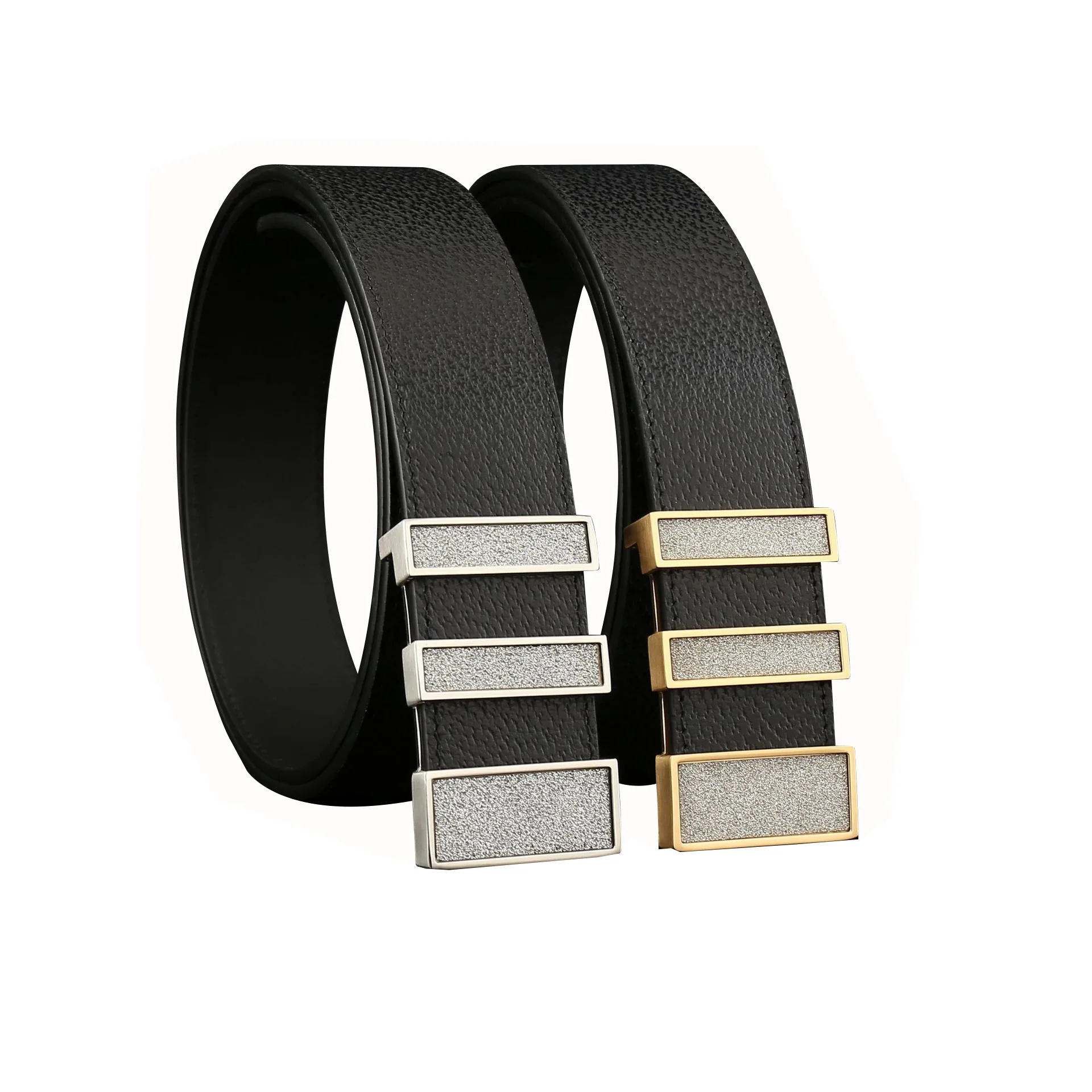

2022 new 3.8 cm stainless steel smooth buckle belt new men's lengthened buckle Gusui belt Exempt postage