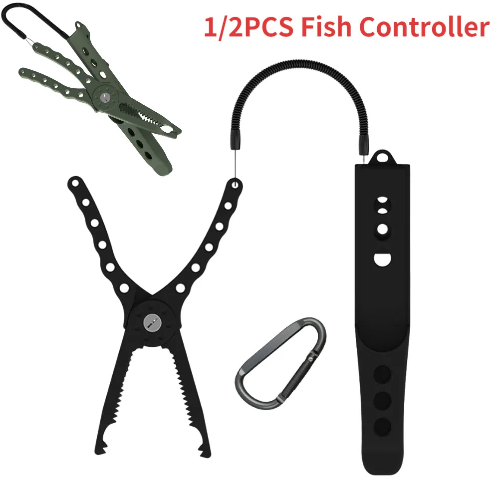 

Fishing Pliers Fish Line Cutter Scissors Portable Fish Hook Remover Multifunction Fishing Tongs Gripper Cutter Plier Controller