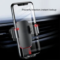 gravity car phone holder air vent car bracket smartphon for mobile phone 4 0 6 0 inch gps air outlet metal car bracket