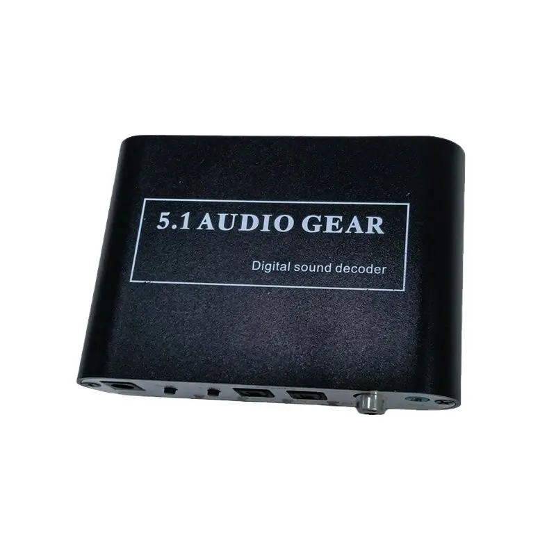 

5.1 Digital Audio Decoder Optical to Stereo Surround Digital to Analog Converter 192 KHz/24bit ADC and DAC Support Dolby for PS3