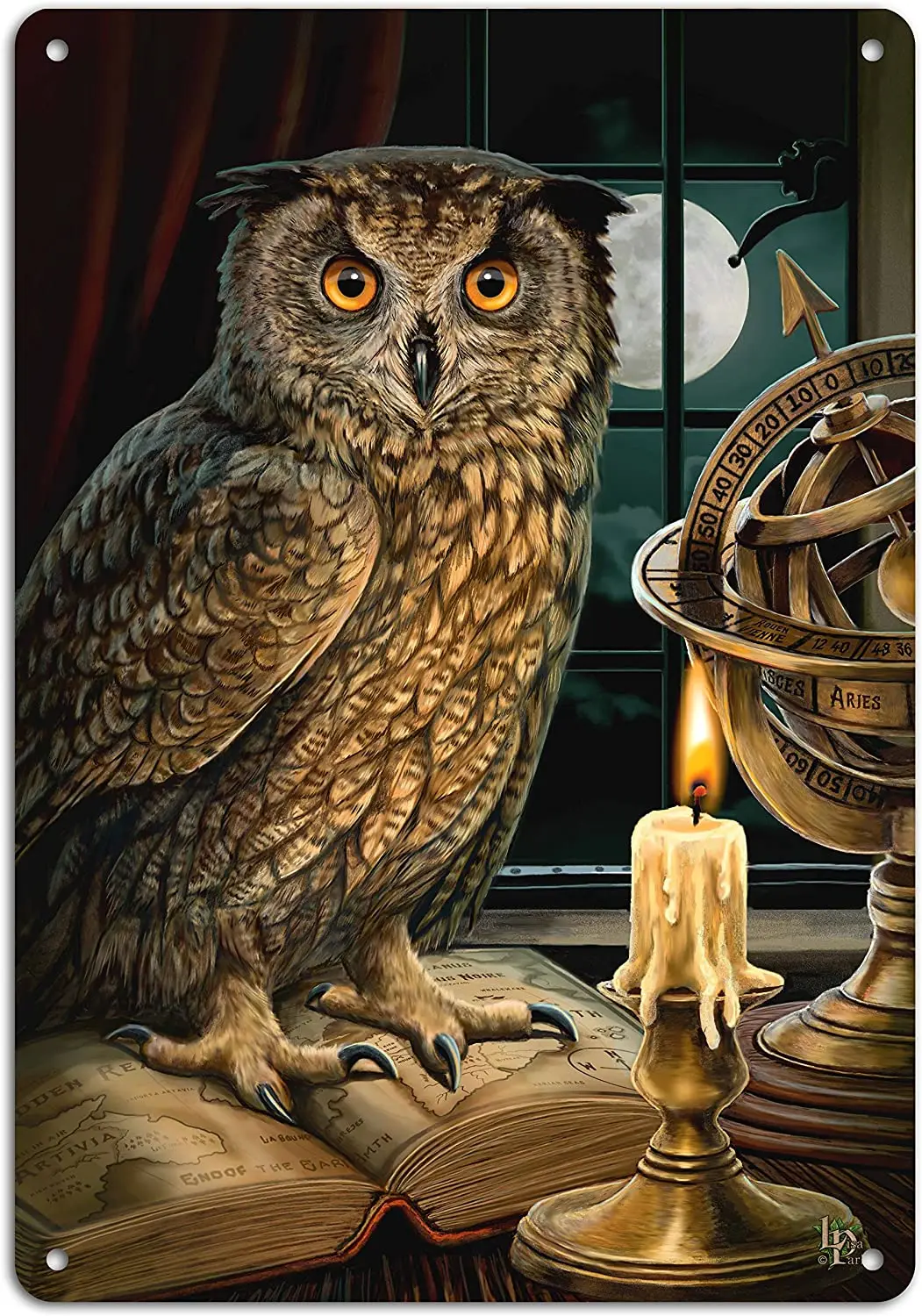 

Midsouth Products LISA PARKER 8"x11.5" TIN SIGN -"THE ASTROLOGER"