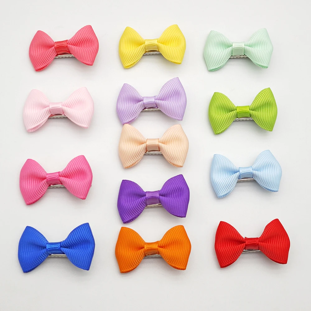 Заколка для волос с ленточным бантом собак 100 шт./лот бант домашних животных