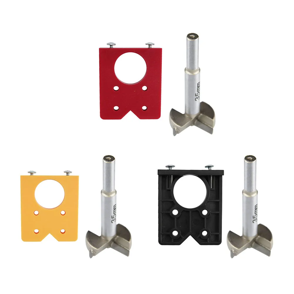 

35mm DIY Locator Accurate Wood Mounting Hinge Drilling Jig Guide Door Hole Saw Opener Concealed Cabinet Accessories Tool