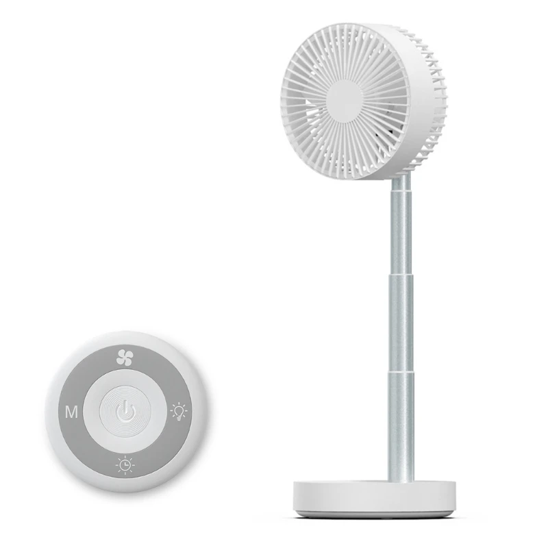 

Portable Pedestal Fan Telescopic Folding Fan for Home Office Silent Floor Fan