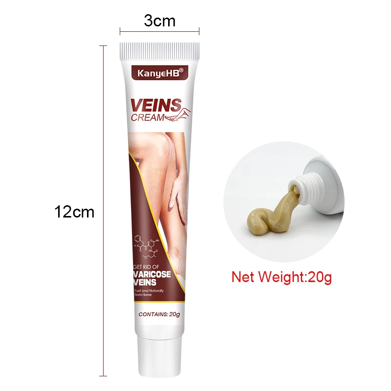 1Pcs Chinese Herbal Varicose Veins Cure Cream Legs Pain Relief Ointment Spider Varicosity Angiitis Removal Phlebitis Treat G032