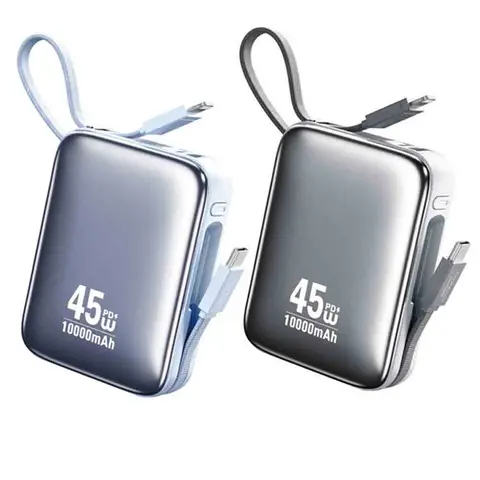 20000 мАч Power Bank PD 45 Вт Портативный кабель USB C Быстрая зарядка Мобильный внешний аккумулятор для Samsung iPhone Xiaomi