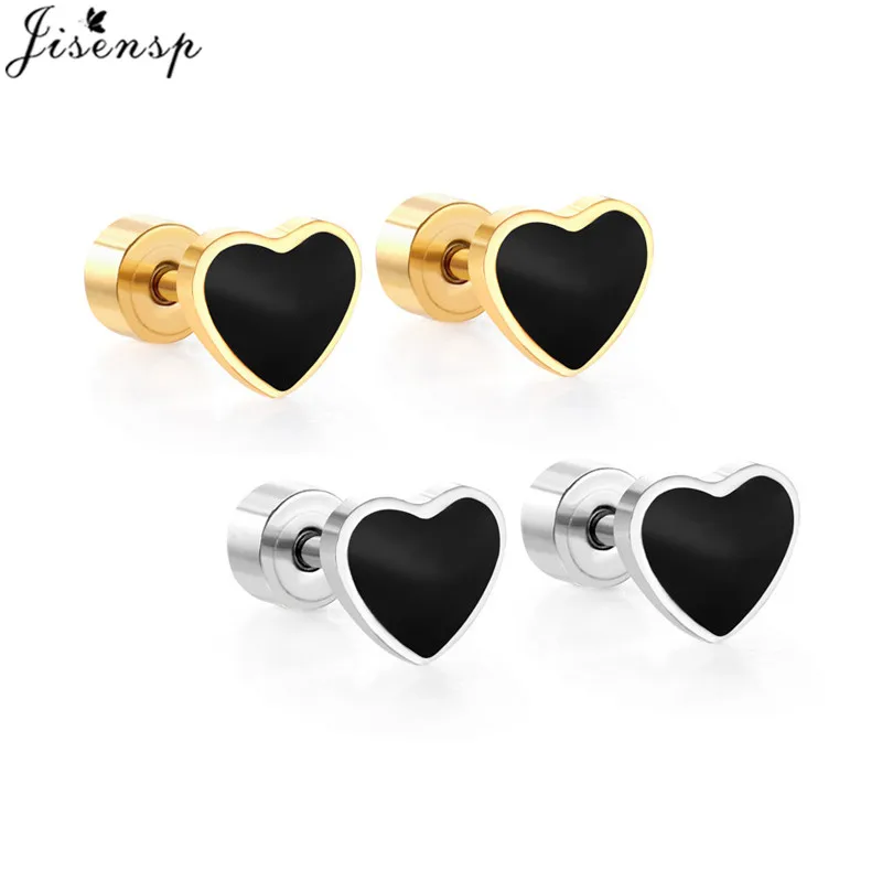 

Серьги-гвоздики из нержавеющей стали в форме сердца