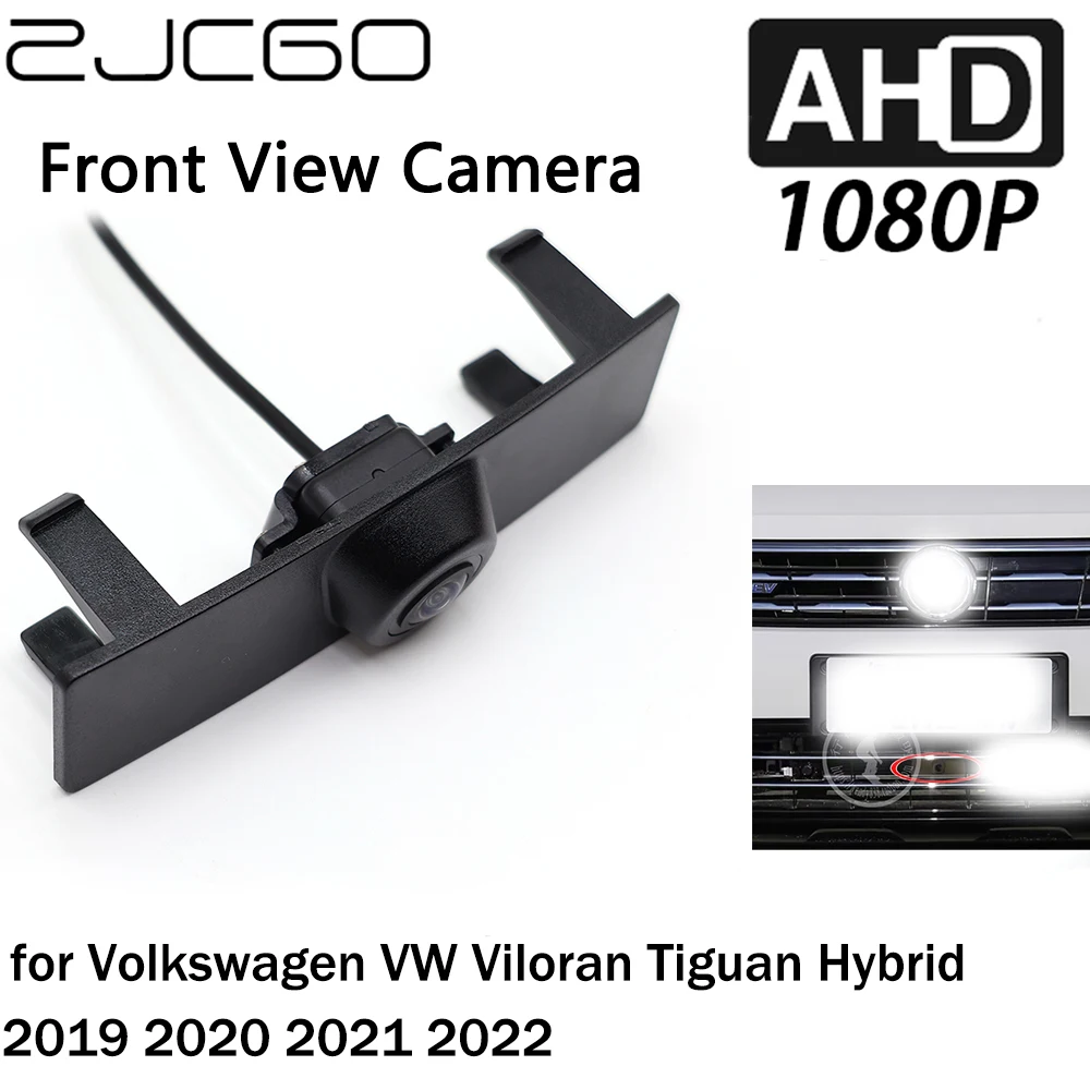 

ZJCGO Car Front View LOGO Parking Camera AHD 1080P Night Vision for Volkswagen VW Viloran Tiguan Hybrid 2019 2020 2021 2022
