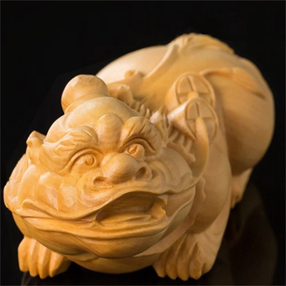 

Exquisite and charming Chinese traditional craft wooden animal statues