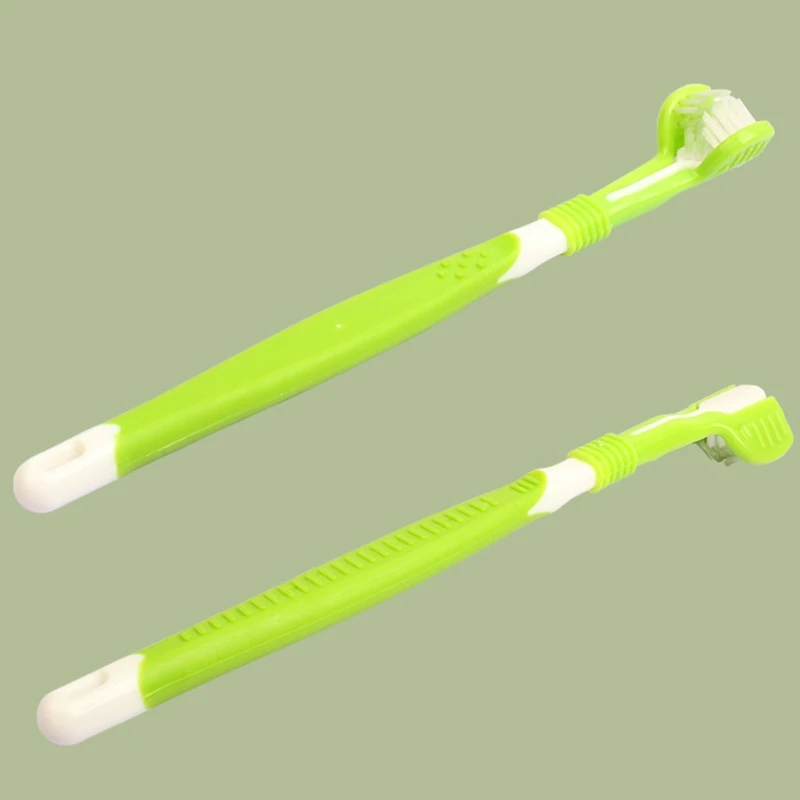 

Soft-bristled Pet Toothbrush Three-sided Bristle Good Cleaning Effect