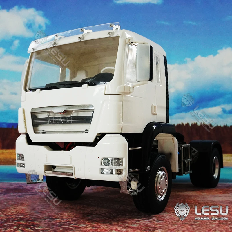 LESU 1/14 RC Трактор Грузовик Man Tgs 4X2 Металлическое шасси Танк Пластиковая модель