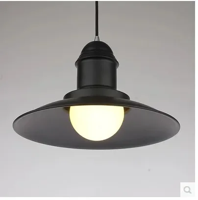 Лофт Nordic промышленный дизайнер люстра бар ресторан ретро черная из кованого