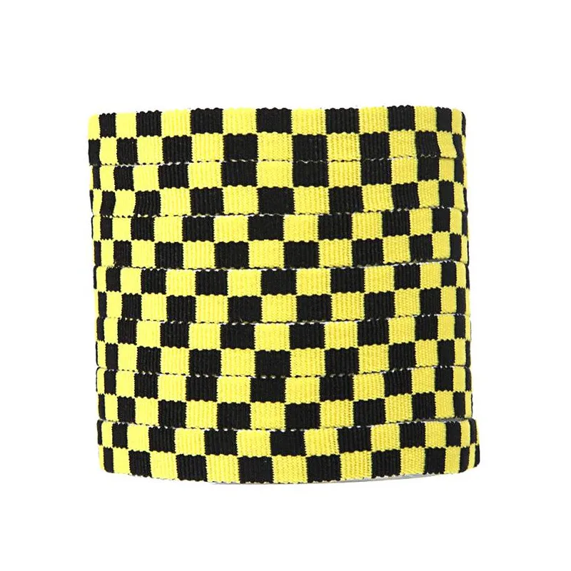 New 1CM Colorful Man Women Flat Black White Grid Shoe Laces Polyester Printing Checkered Ribbons Shoelaces Mosaic Shoelaces