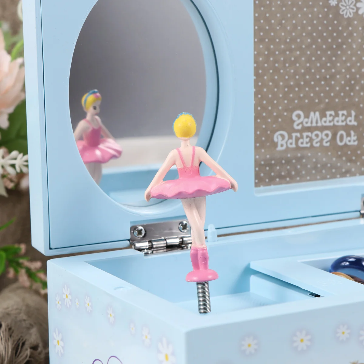 1 шт. музыкальная шкатулка с прозрачной крышкой музыкальный футляр Twirly Dancing Girl