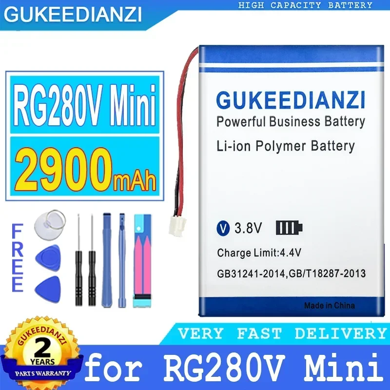Аккумуляторы для мобильных телефонов 2900 мАч портативных ретро-консолей RG280V