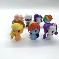 my little pony applejack rainbow dash rarity fluttershy doll gifts toy model anime figures collect ornaments