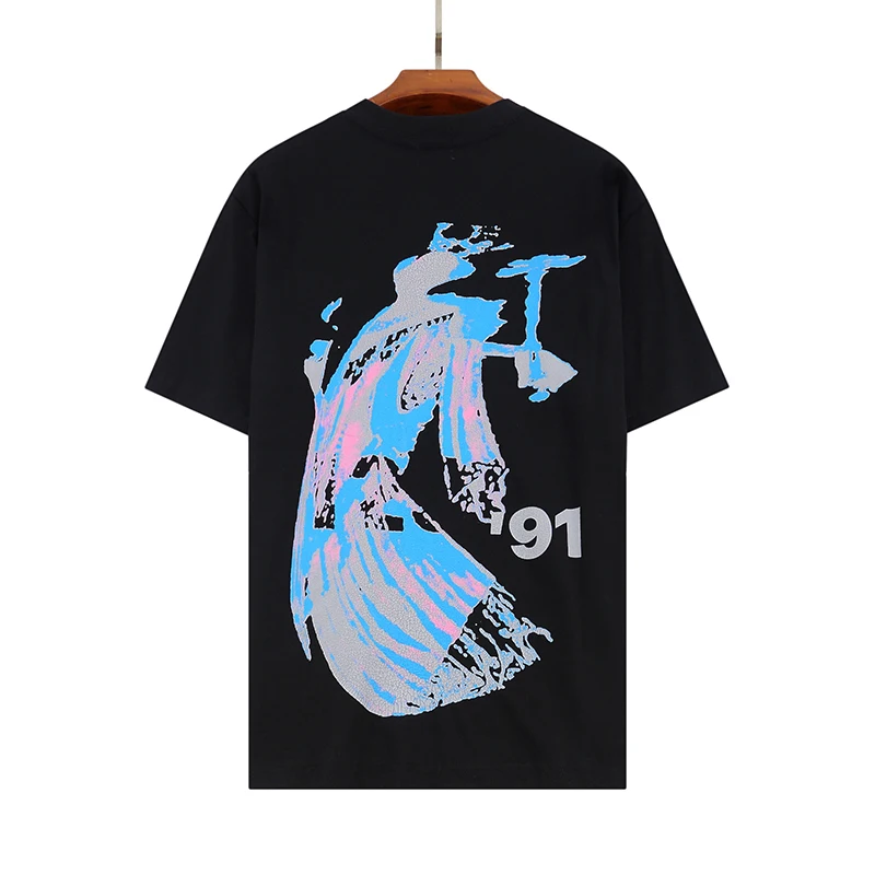 Футболка с принтом голубей и надписью RRR123 тяжелая футболка круглым вырезом для