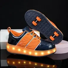 Кроссовки Детские четырехколесные со светодиодной подсветкой размеры 30-41
