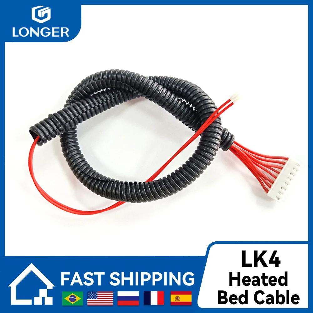 

Longer LK4 Heated Bed Cable Compatible With Alfawise U30 Heat Bed Cable 3D Printer Parts Accessories