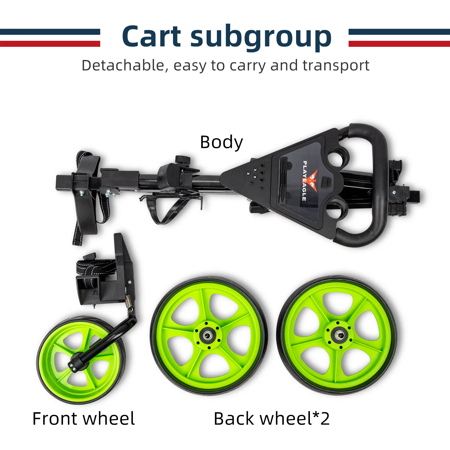 PLAYEAGLE аксессуары для гольфа светильник вес складываемая 3 Фотосумка тянущаяся