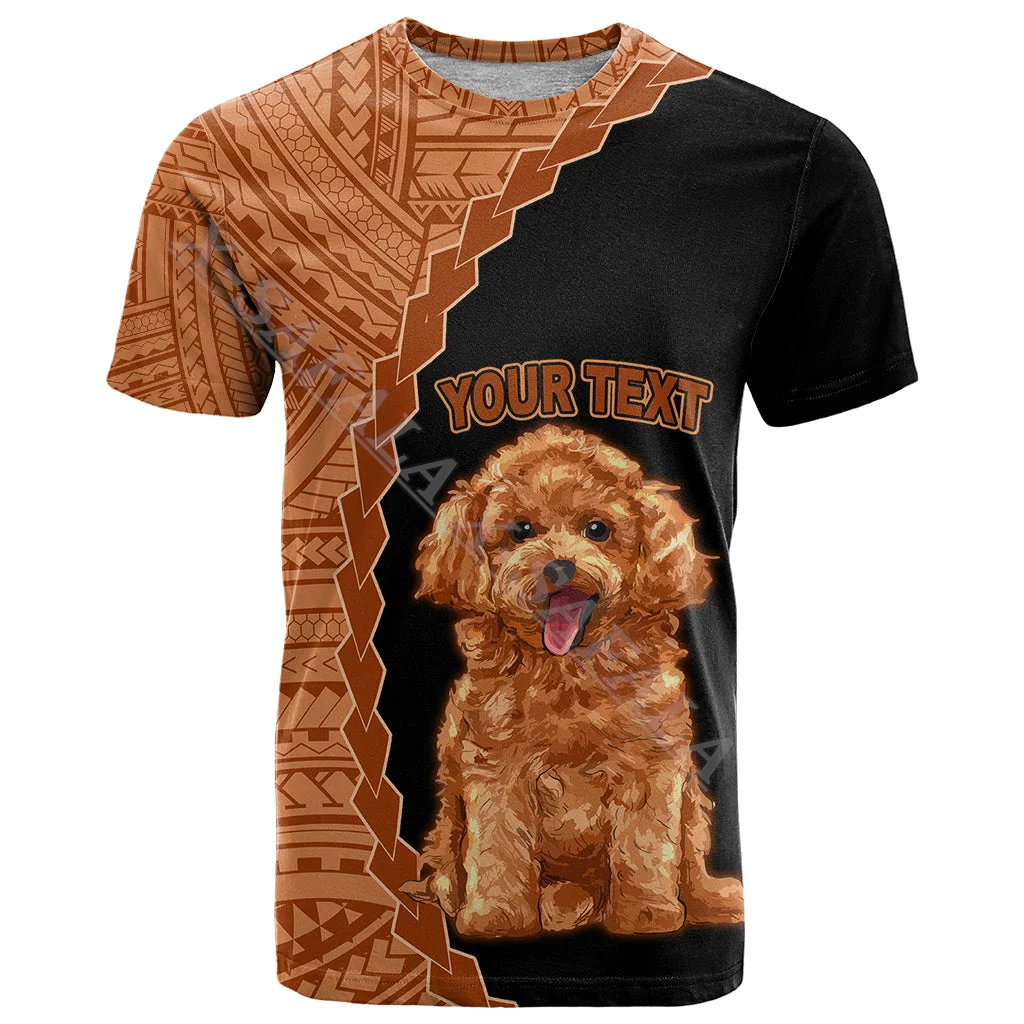 

Poodle Dog Polynesian Tribal Tattoo 3D Print Mesh Fiber T-Shirts Top Summer Tee Mens Shorts Sleeve Sports Casual Clothing
