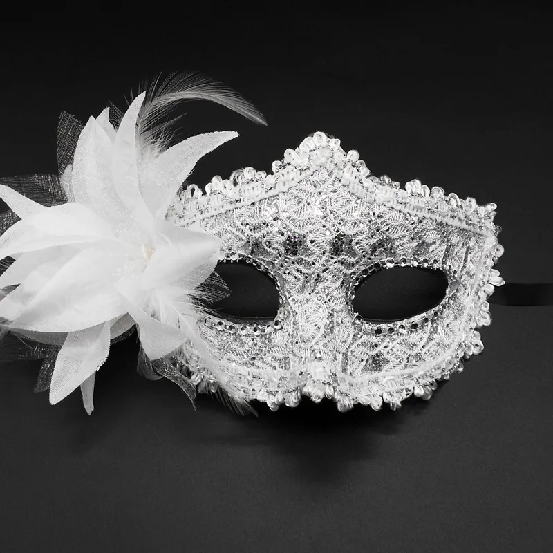 Женская Маскарадная маска с цветами для девушек Венецианский костюм женский
