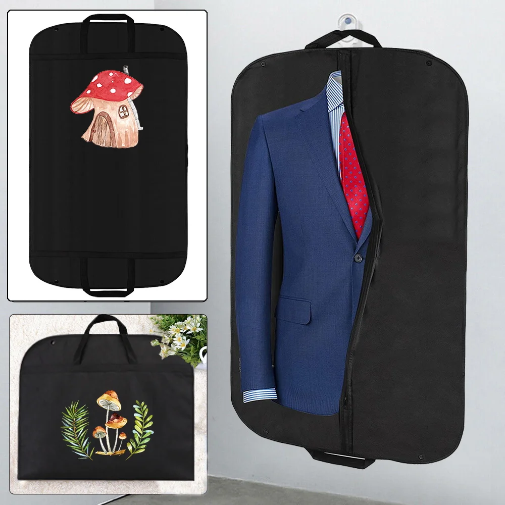 

Чехол для одежды, Влагостойкий Чехол для костюма, пальто, пылезащитный чехол с принтом в виде грибов, подвесные мешки для одежды, сумка для х...