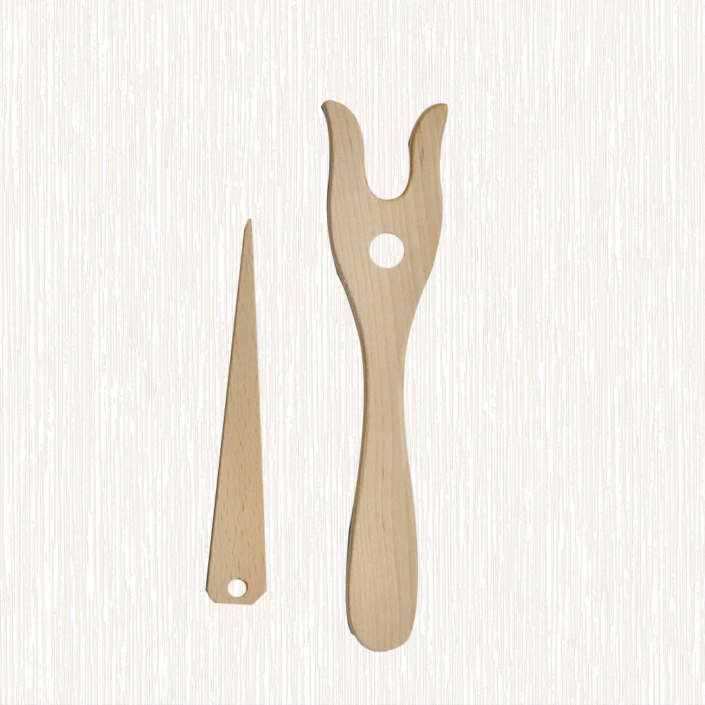 

Knittingfork Kids Needle Tool Wood Cording Wooden Lucet Large Eye Crafting Manual Nalbinding Craft Weaving Stitching Crochet