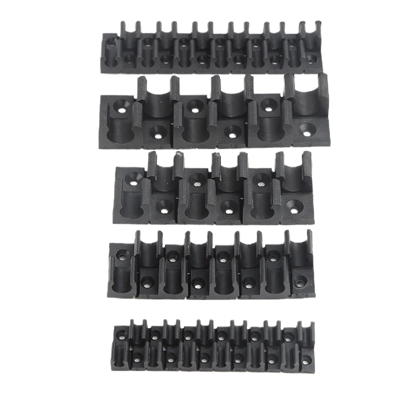 

1PC PlasticTM-4 TM-6 TM-8 TM-10 TM-12mm Tube Clamp Water Pipe Support Garden Irrigation System Micro Soft Hose Fittings
