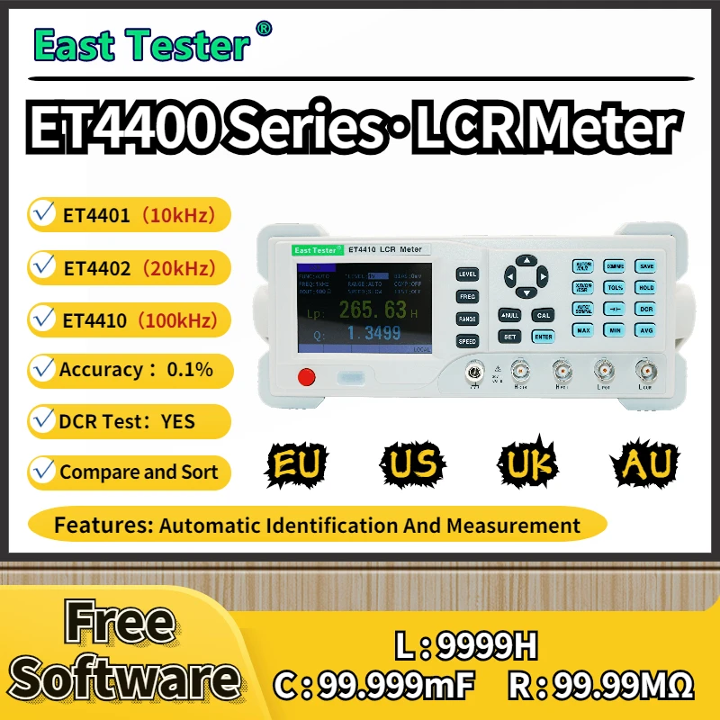 Новый электрический мост ET4401/ET4402/et4410сопротивление Сопротивление Емкость