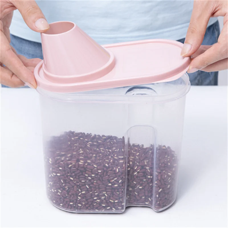 1 шт. прозрачная коробка для хранения продуктов влагостойкий бак кухонный