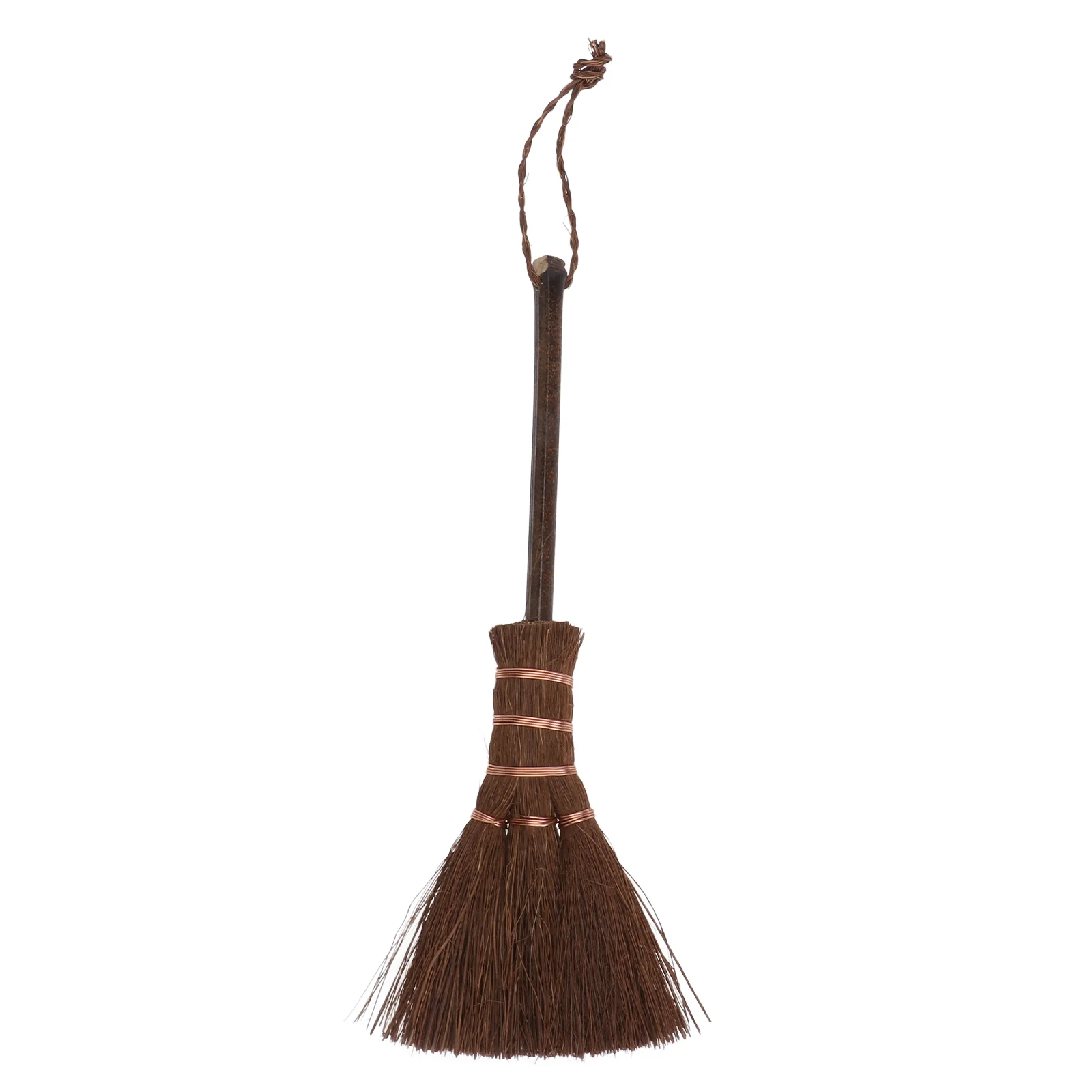 

Tea Cup Duster Small Straw Broom Toy Broom Small Broom Brush Fireplace Broom Brown Silk Broom Decorate Keyboard Broom