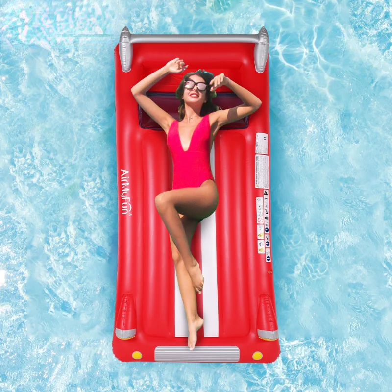 

Foldable Floating Water Hammock Float Lounger Inflatable Pool Mat Floating Bed Chair Swimming Air Mattress Pool Accessories