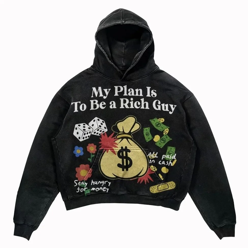 

otic street ins i street trend print ded sweater men and women new arajuku punk loose casual couple coat lon sleeves