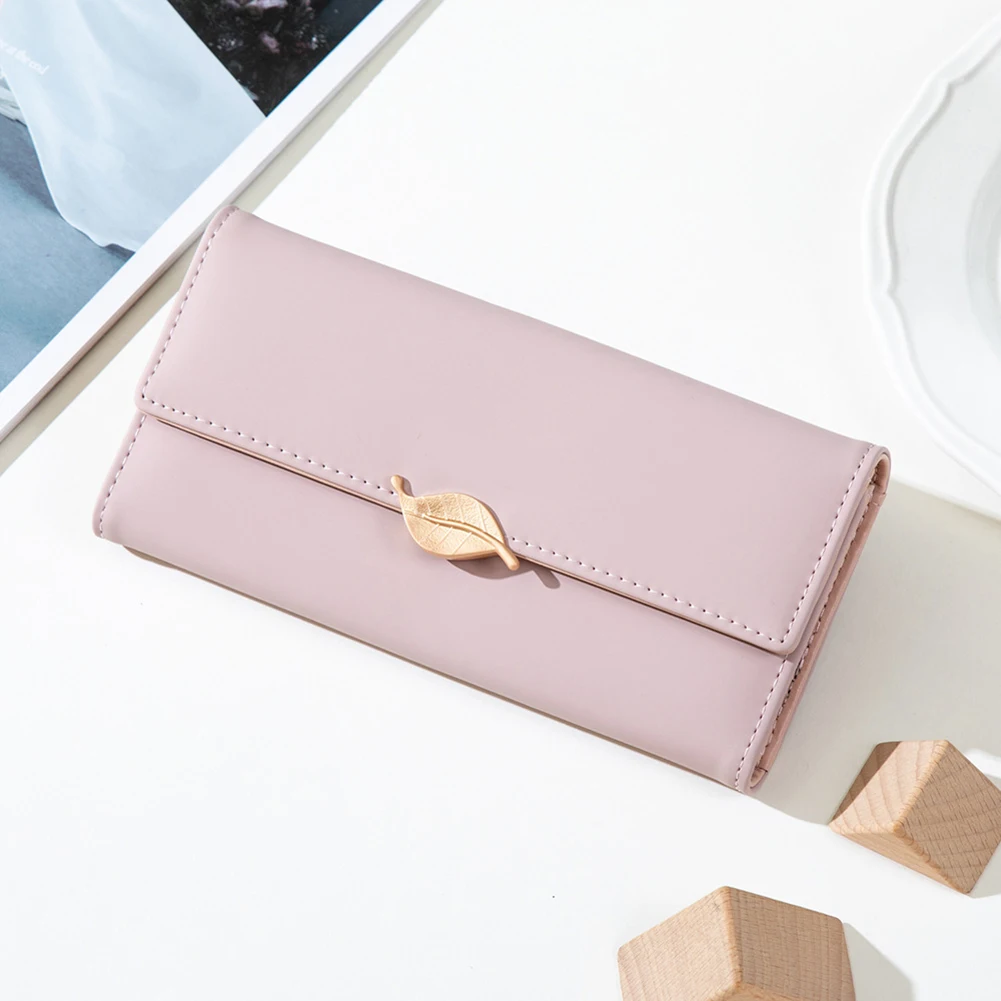 

Свежий стиль женские металлические листья пряжки Clutchs износостойкие ультра-тонкий кошелек для монет сумка на плечо